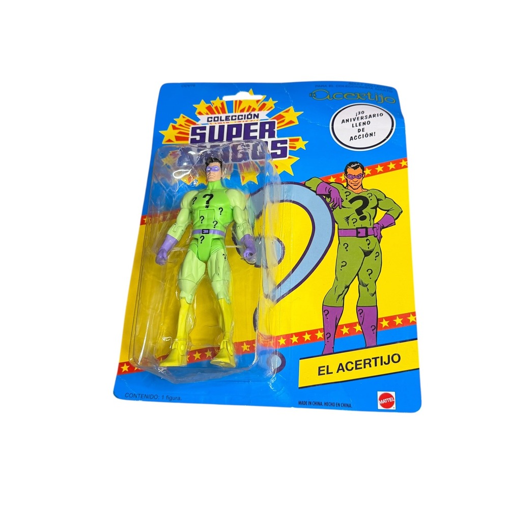 Mattel DC Super Amigos El Acertijo The Riddler‎ Action Figure 15cm 1990s